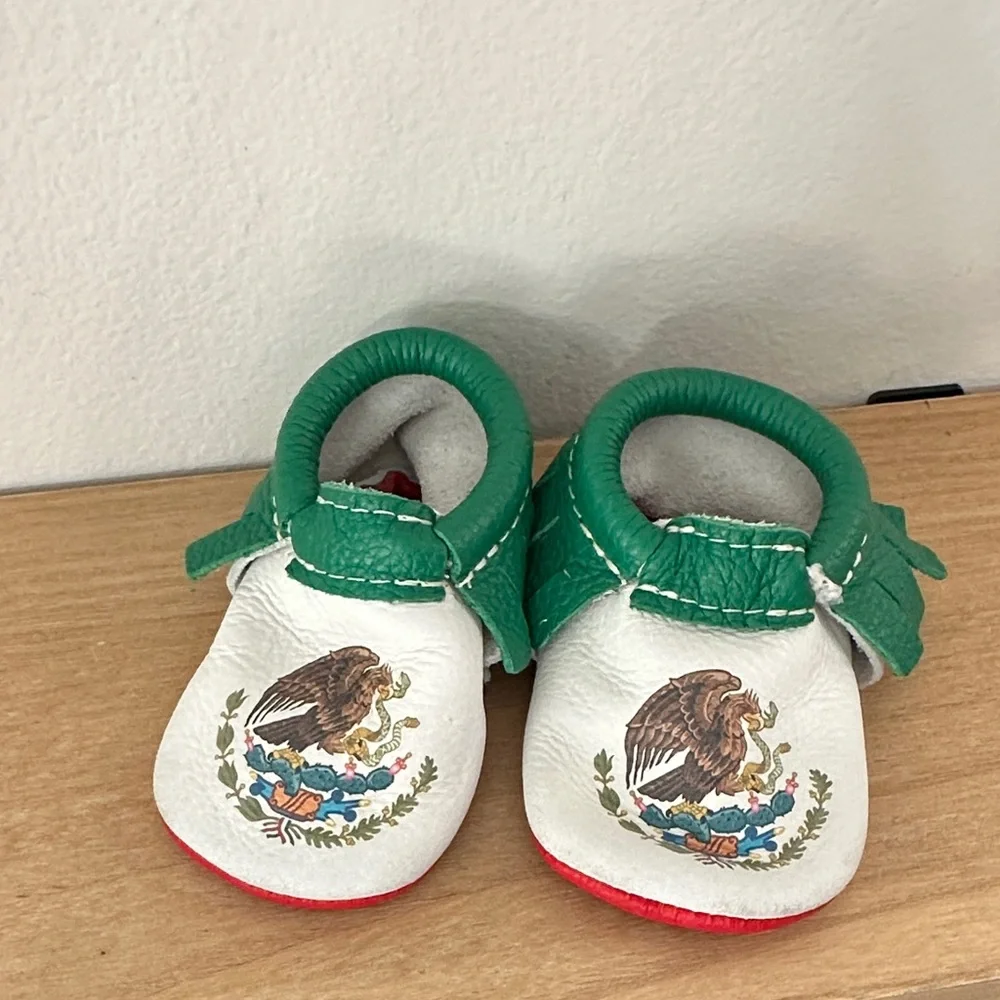 Freshly Picked Mexican Flag moccasins
